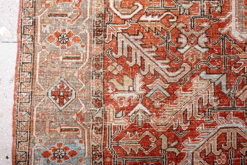 Antique Heriz Area Rug (8' x 11')